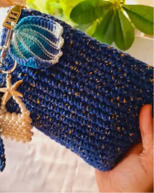 Blue Gleam Clutch