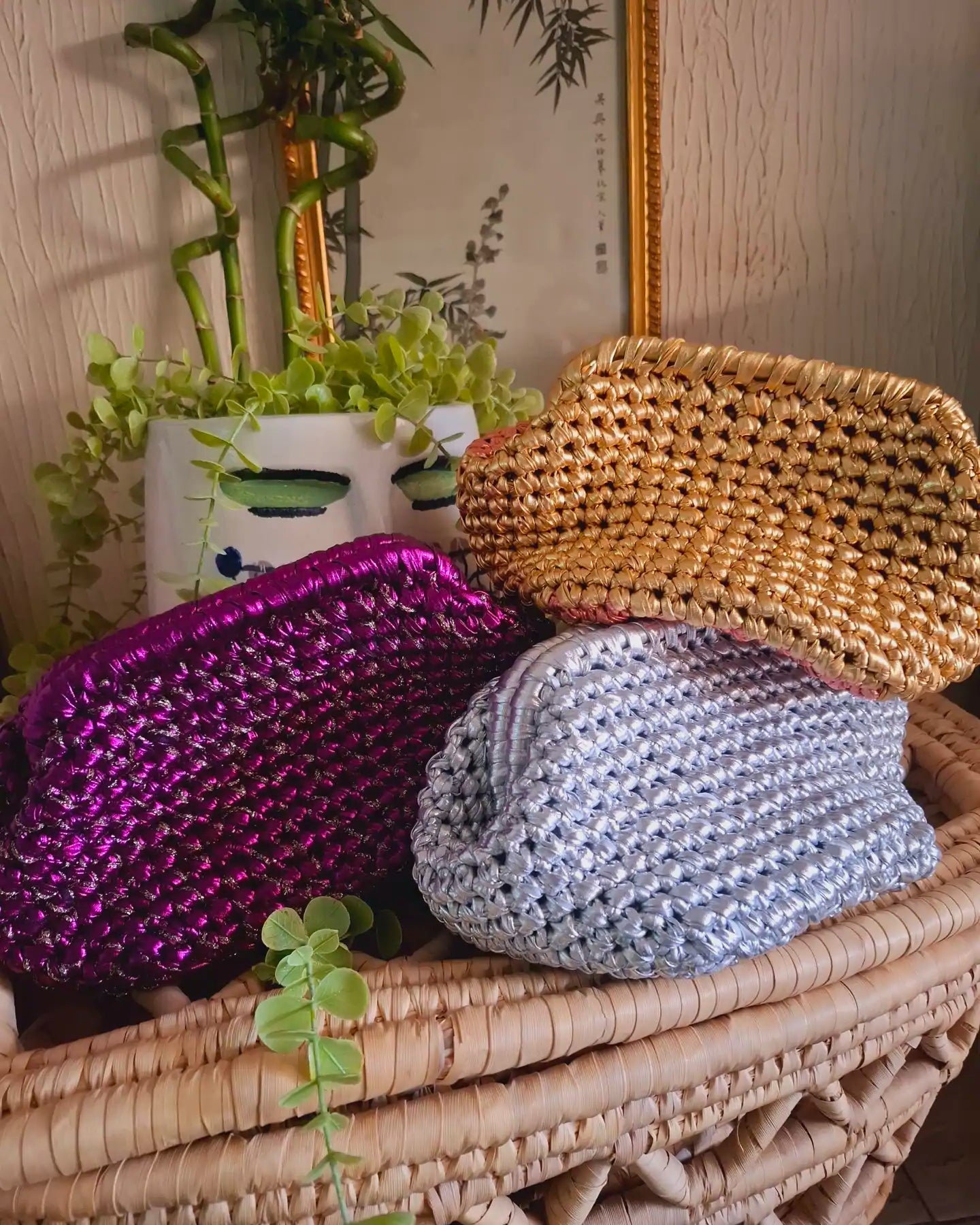 Golden Peach Clutch