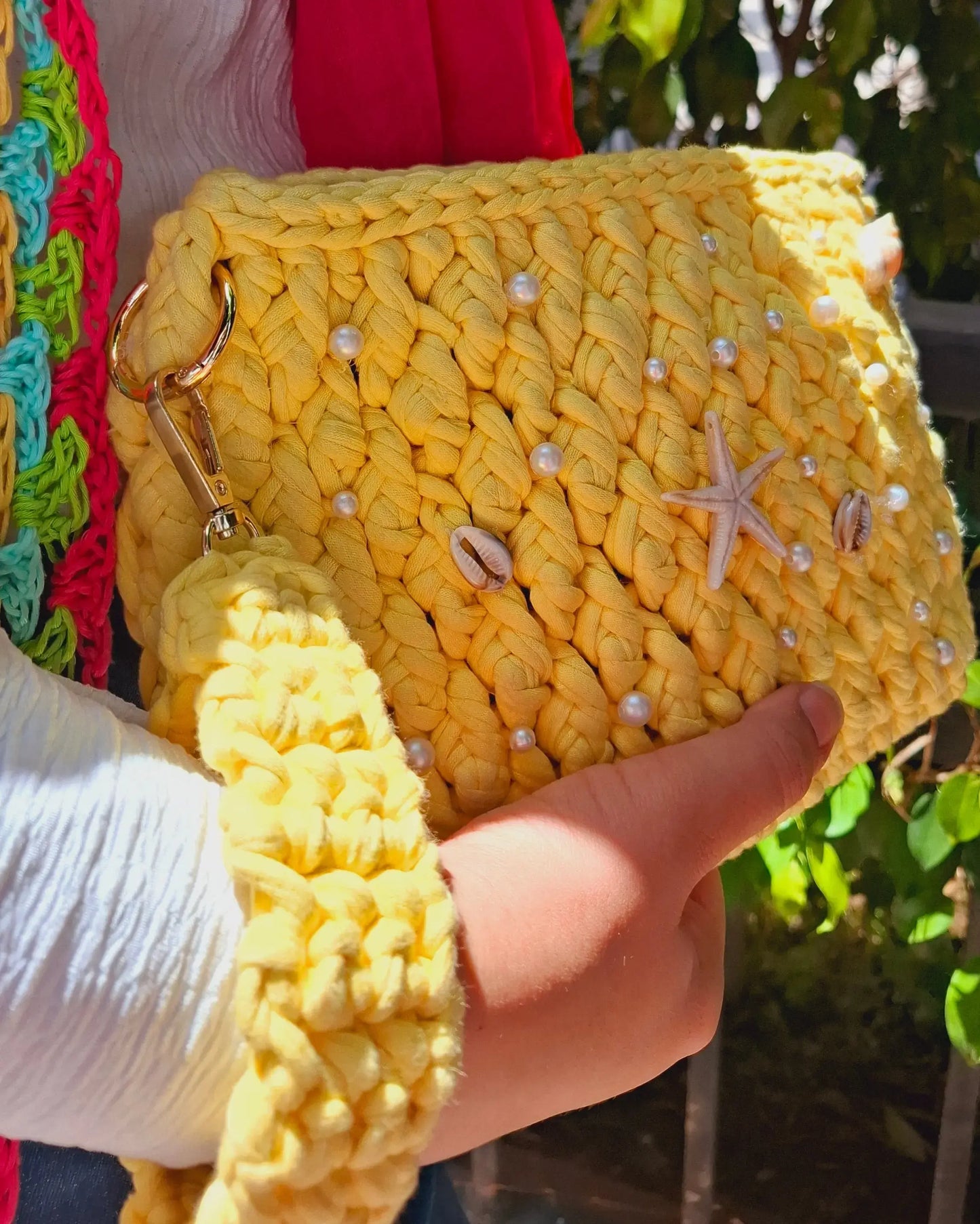 Lemon Pearl Clutch