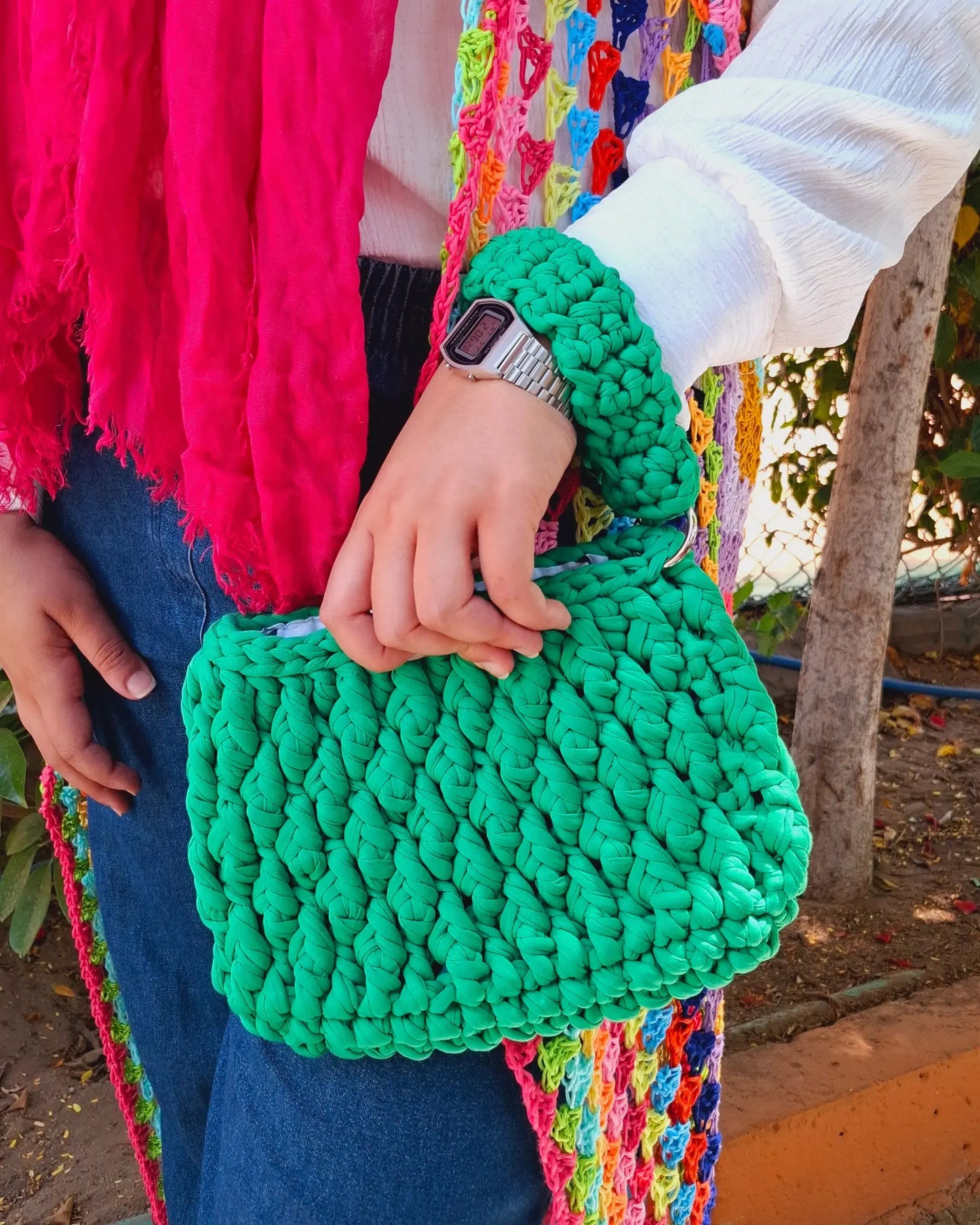 Lime Mood Clutch