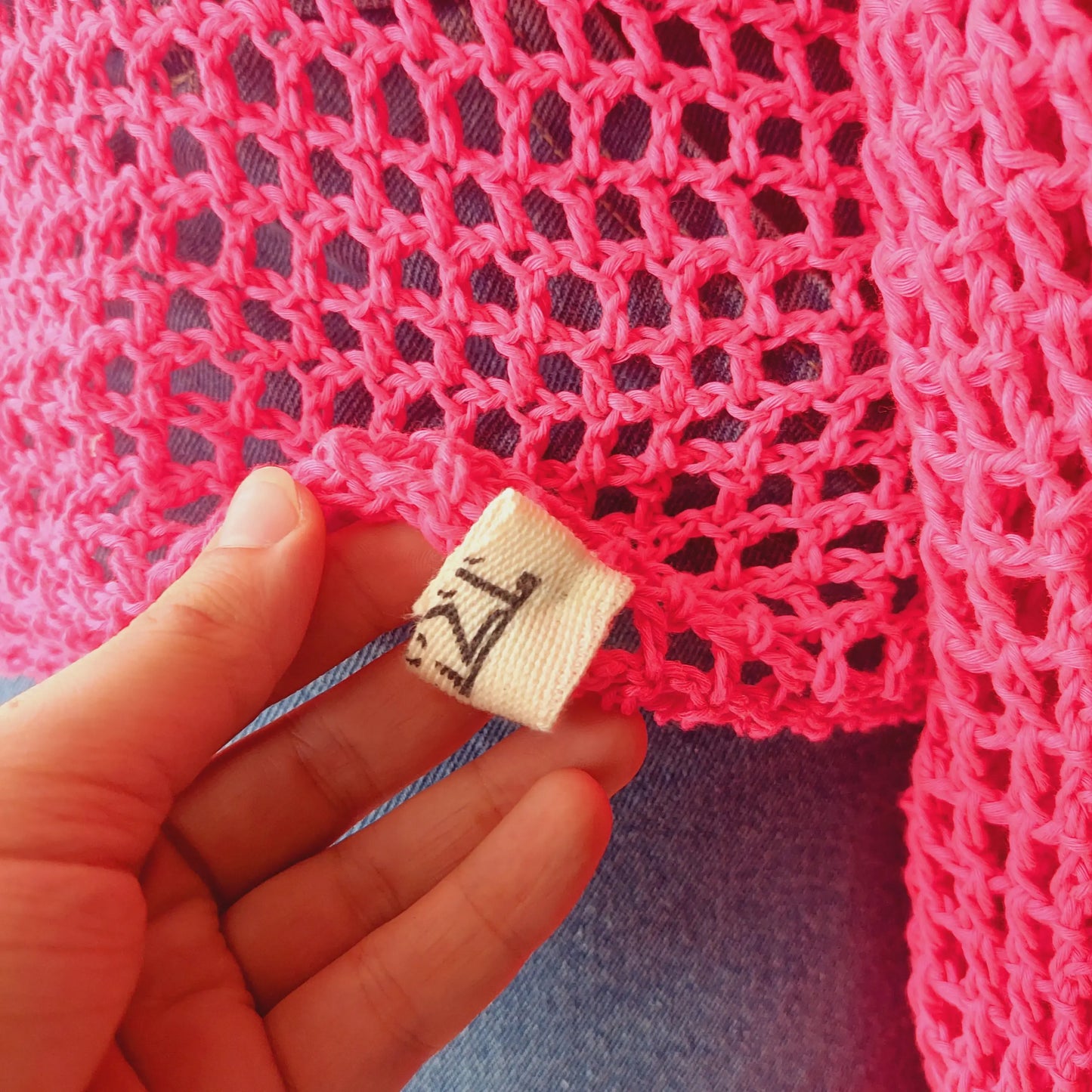 Neon Pink Mesh Top