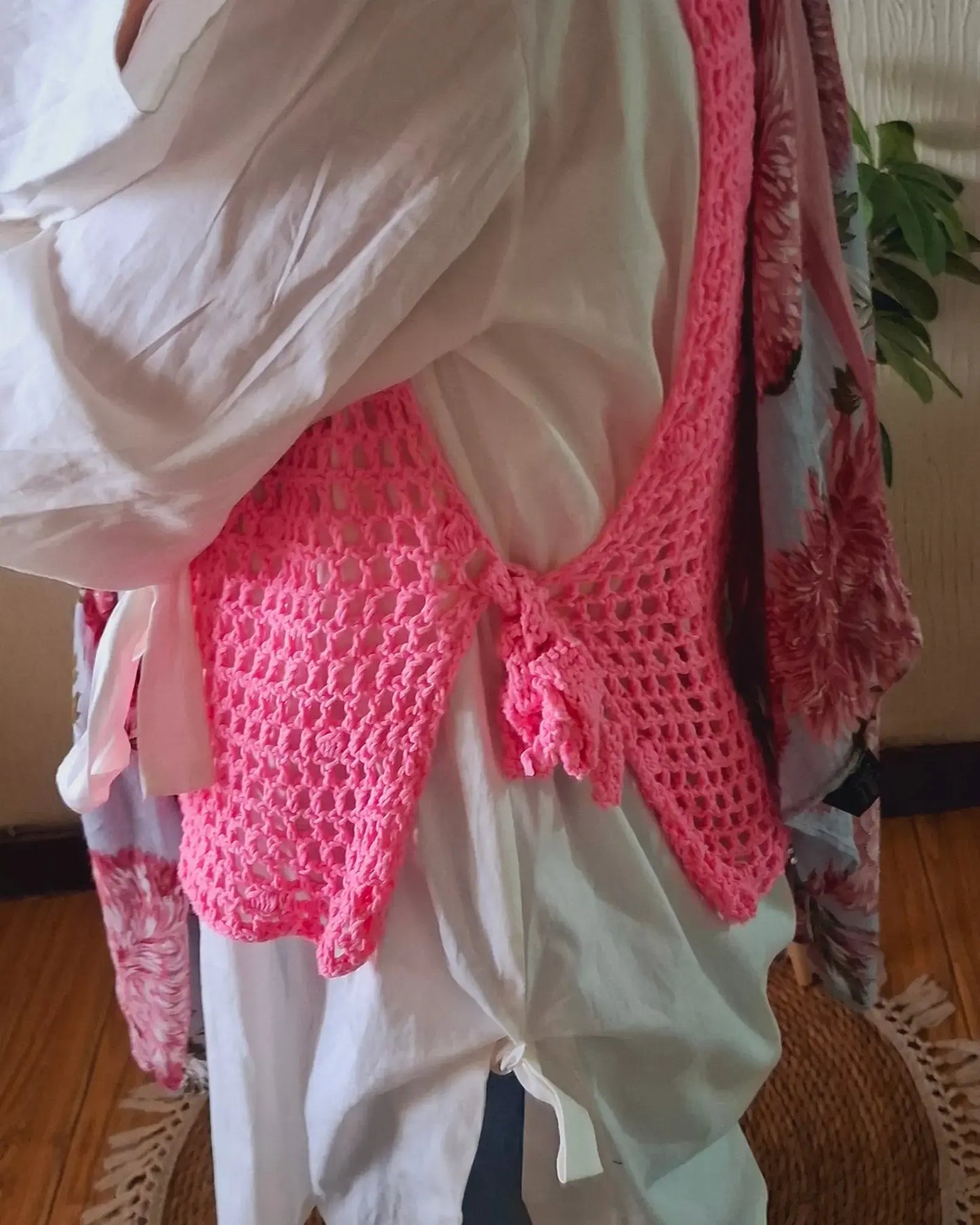 Bubblegum Crochet Vest