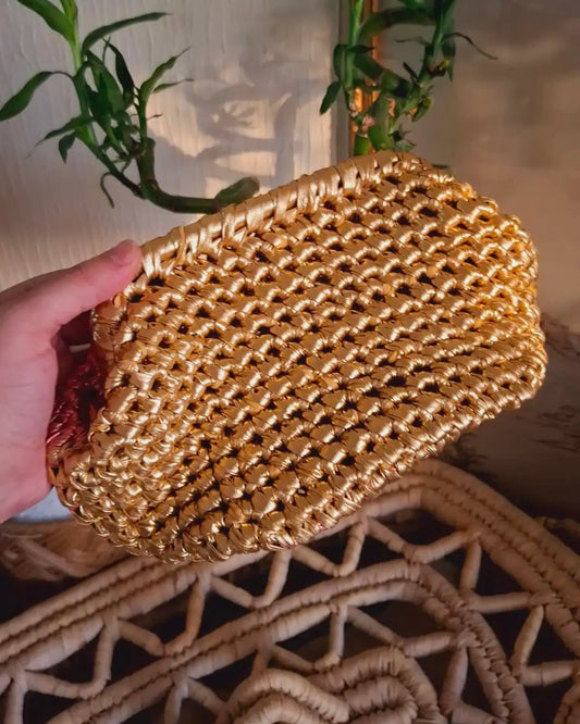 Golden Peach Clutch
