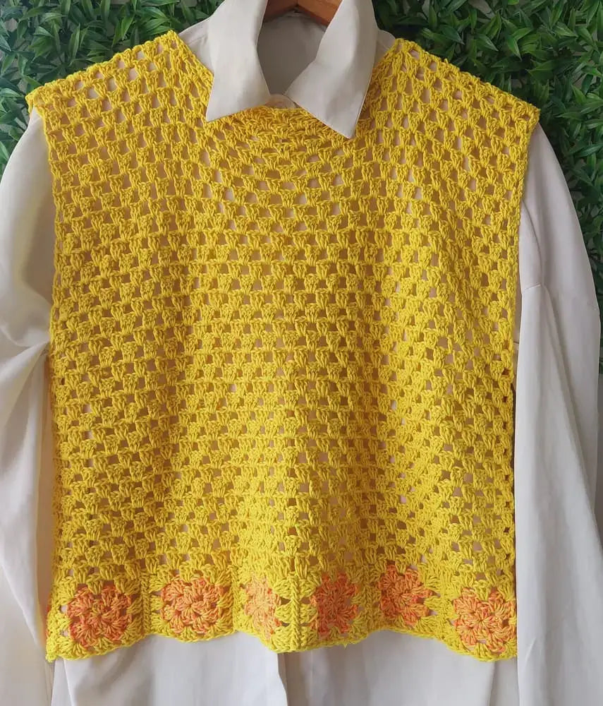 Sunshine Summer Crochet Vest
