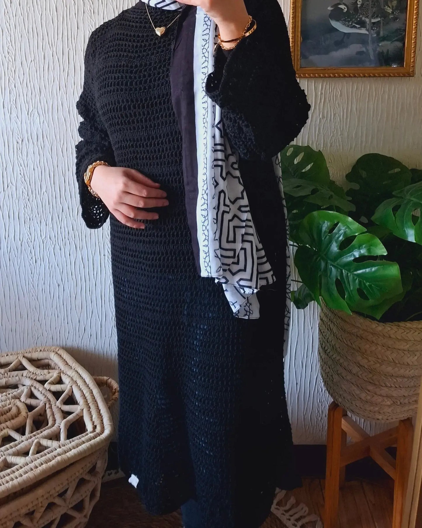 Nesma Crochet Long Dress