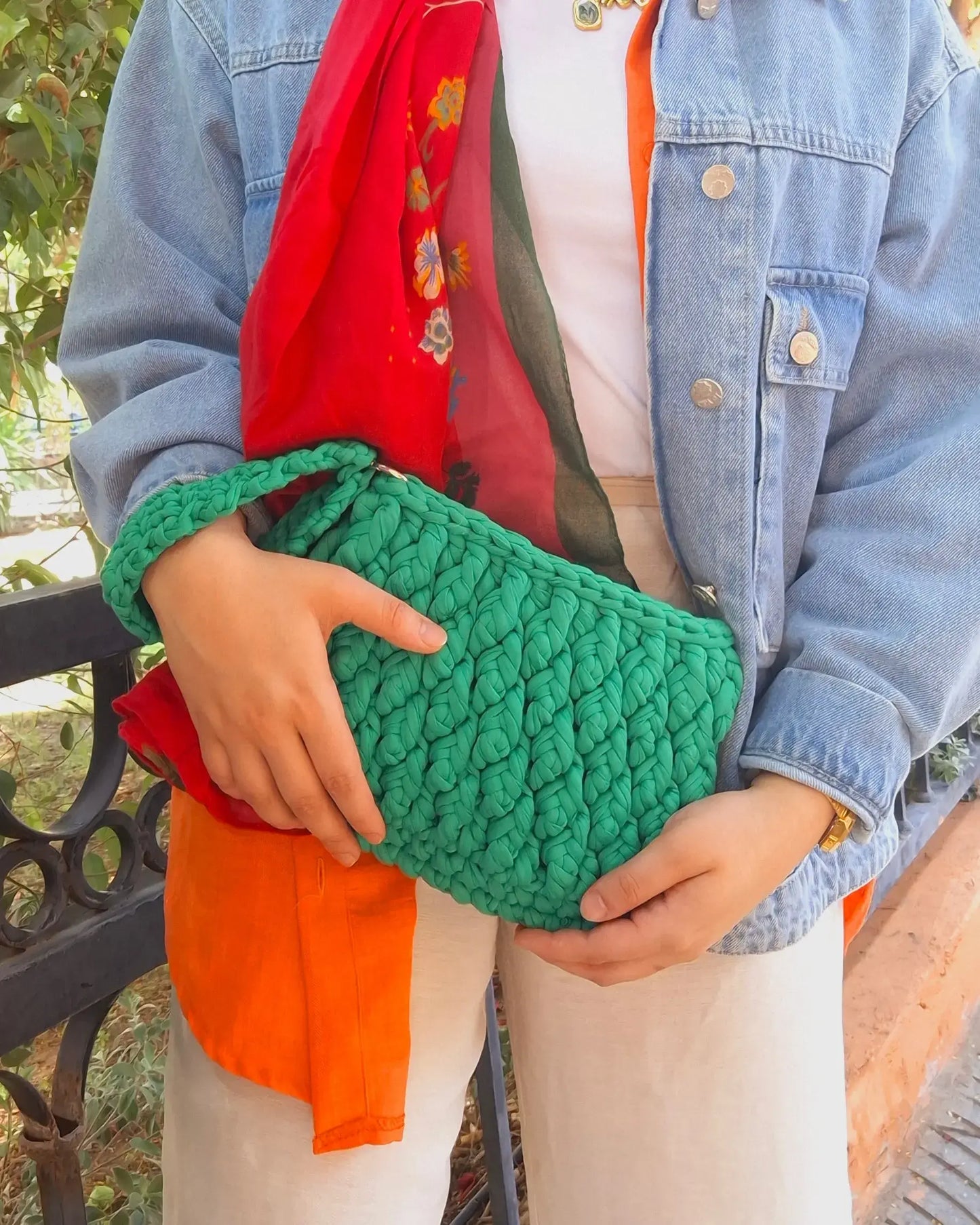 Lime Mood Clutch