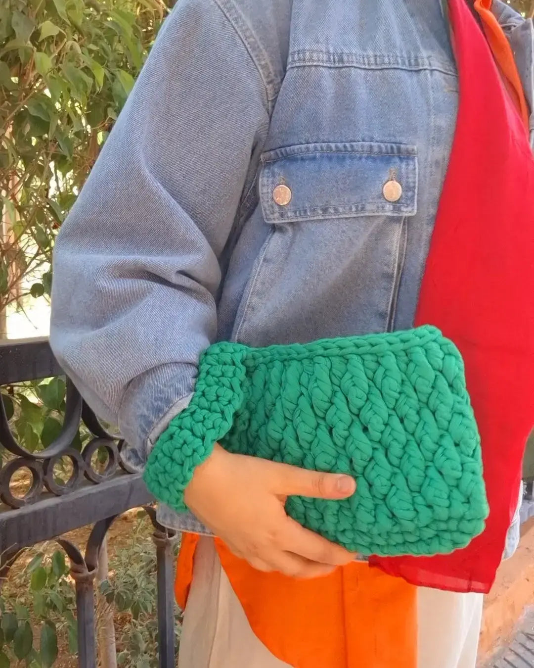 Lime Mood Clutch