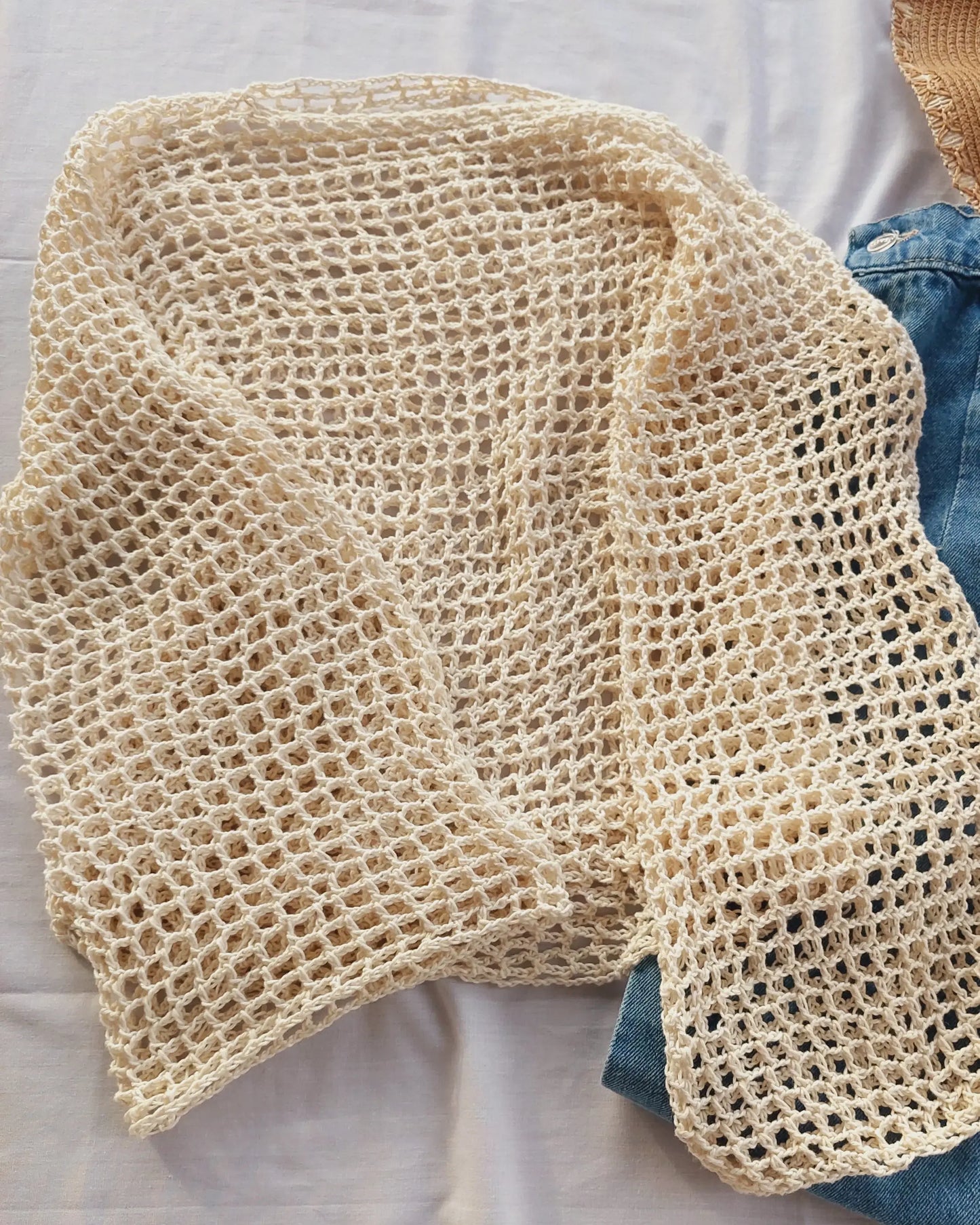 Coconut Crochet Mesh Top